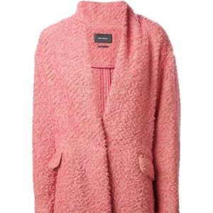 Isabel Marant Pink Textured Gabriel Coat